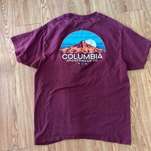 Columbia Men's Burgundy Graphic Tee